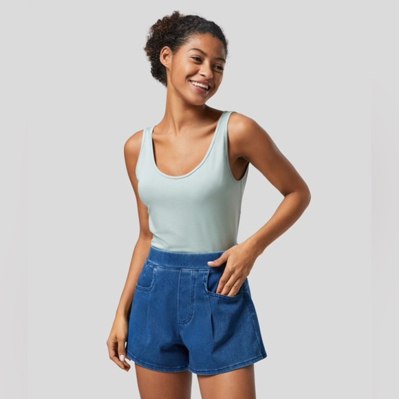 Halara Sprout Green U Neck Backless Twisted Casual Tank Top | NEW/NWOT!!💚 - Picture 5 of 11